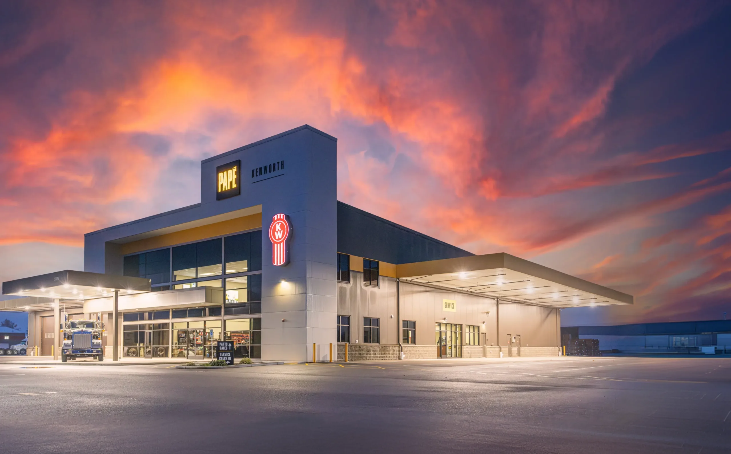 Papé Kenworth location storefront