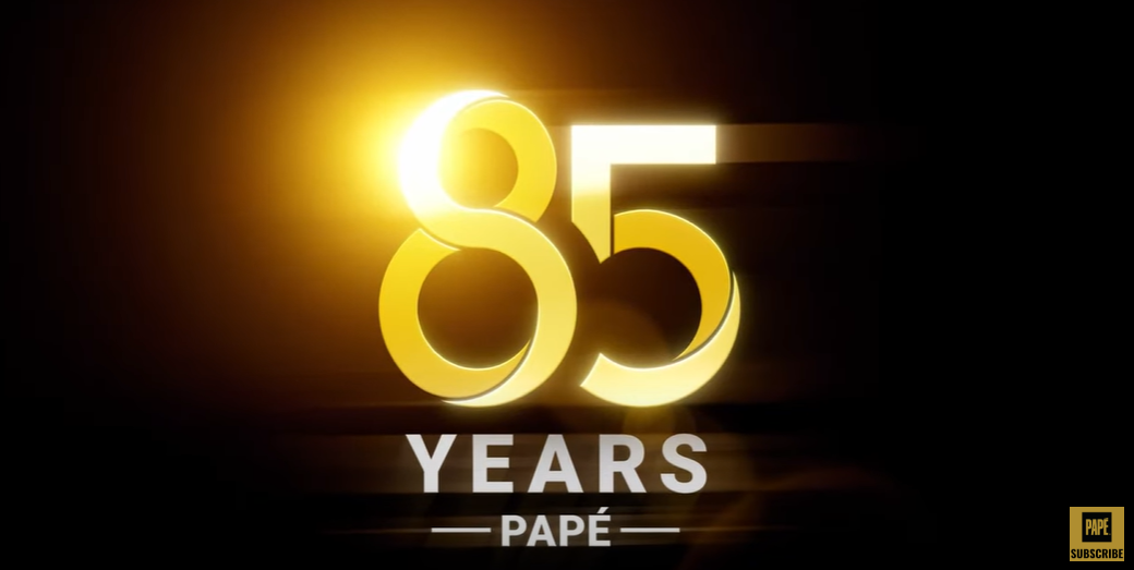 Papé 85 years anniversary title screen