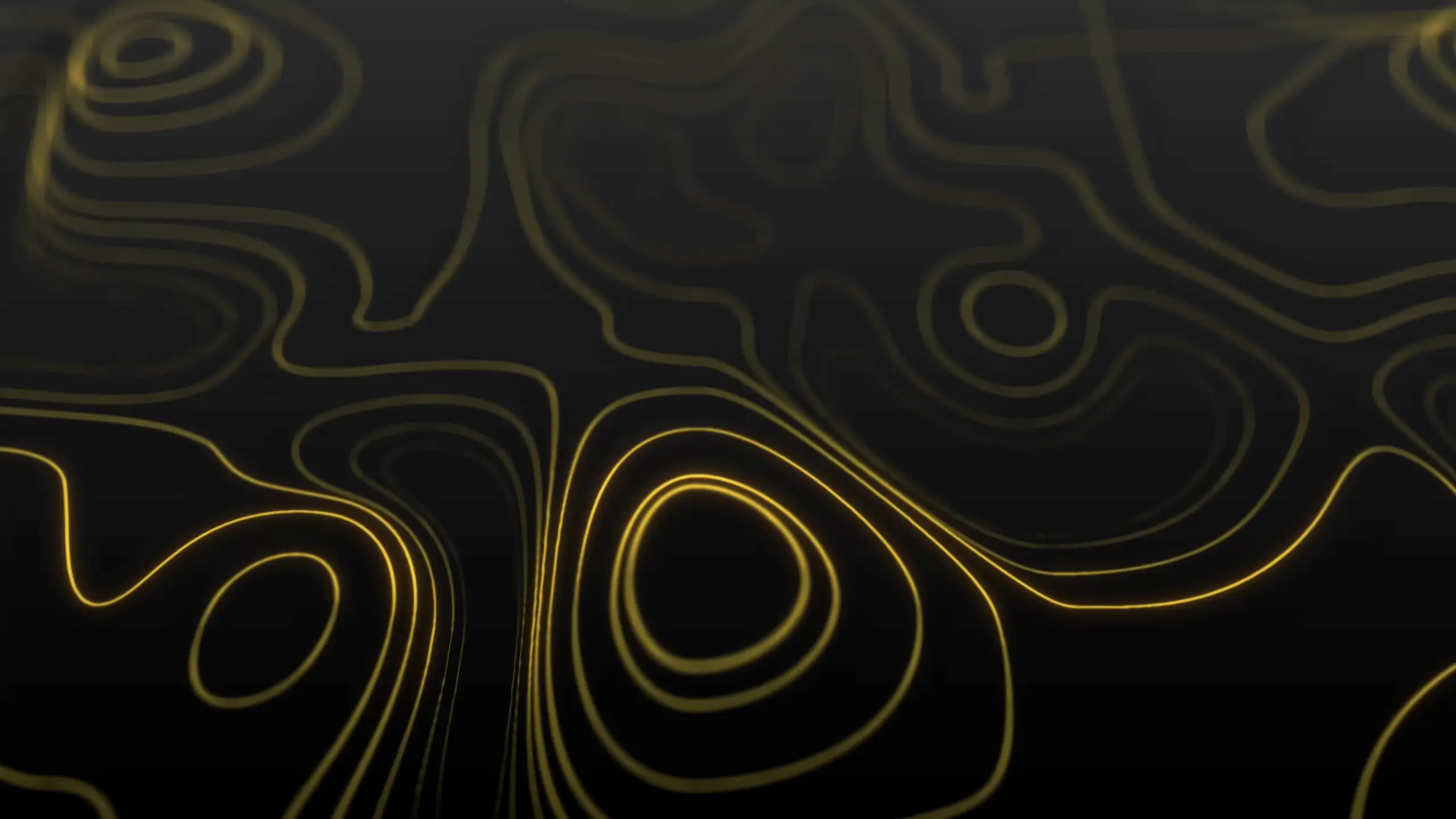 Abstract gold topographic line pattern